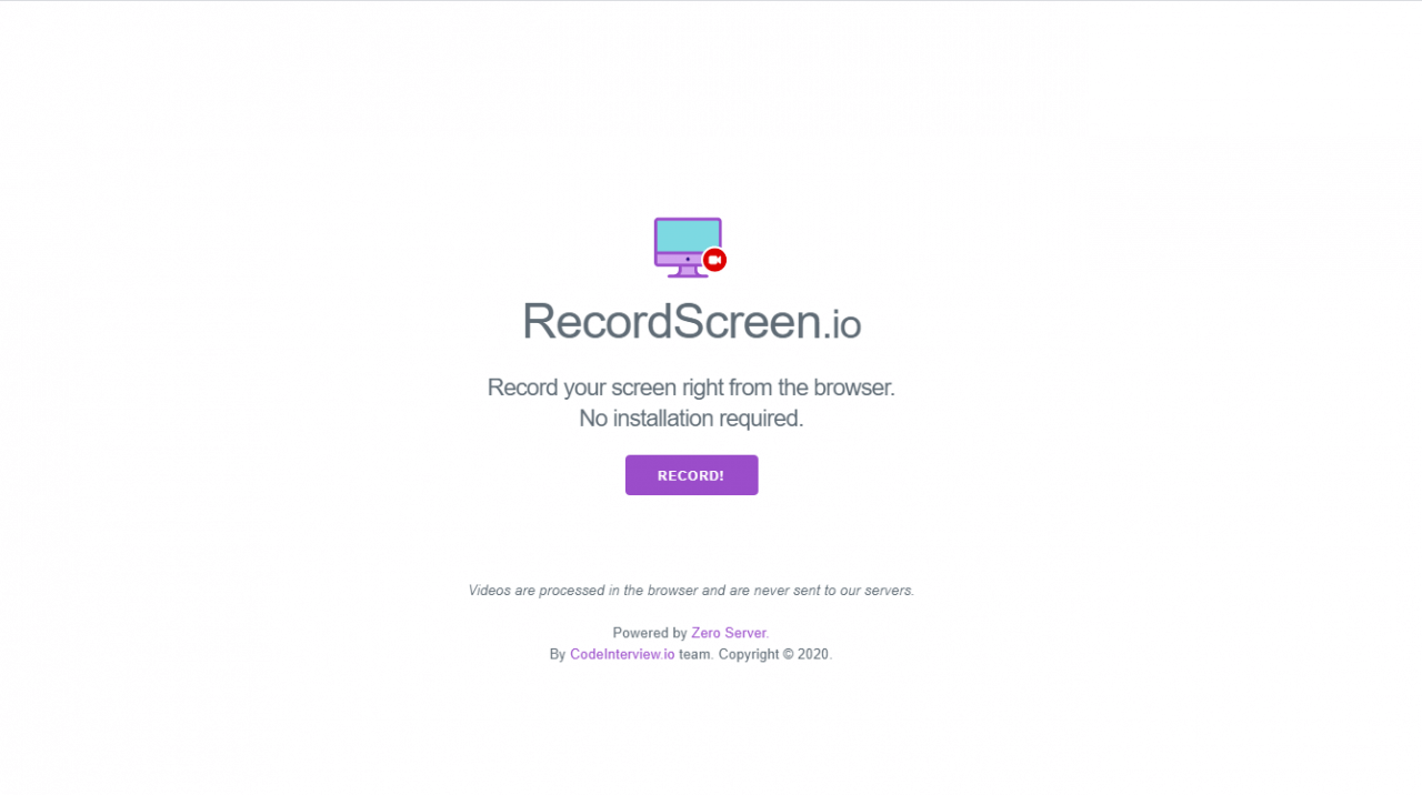 什么？可以在浏览器上录制电脑屏幕？RecordScreen！