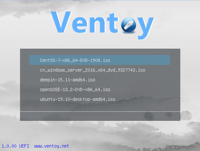 国产开源U盘启动工具Ventoy