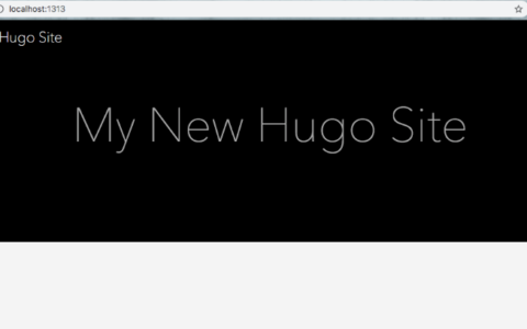 腾讯云静态网站托管之部署 Hugo