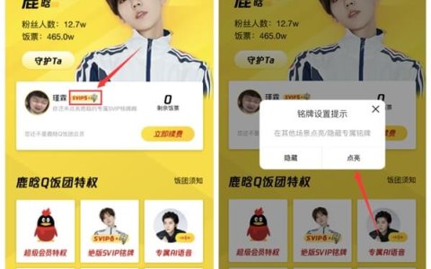 QQ超级会员免费点亮鹿晗专属勋章铭牌 无需充值