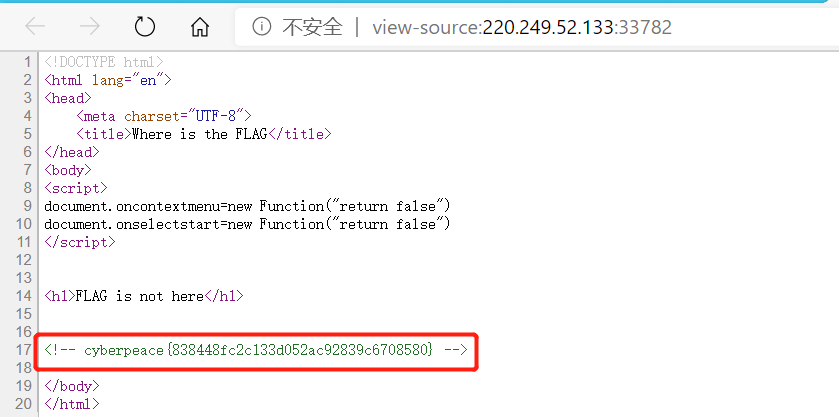 XCTF攻防世界web新手练习—view_source