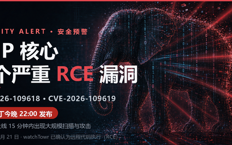 PHP 核心曝两个严重 RCE 漏洞（CVE-2026-109618 / CVE-2026-109619）：补丁今晚 22:00 发布，预计 15 分钟后遭大规模扫描